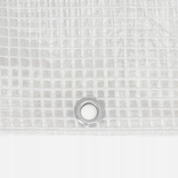 Prelata din polietilena impermeabila laminata, 100g/m2, 3x4 m, alb transparent