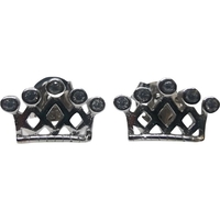 Cercei Argint 925 Coronita cu 5 Pietre, 1.40 g