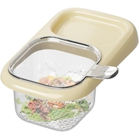 Cos de Scurgere pentru Chiuveta, Vafy, din ABS, cu Maner si Ventuza, Multifunctional, 22 x 13 x 8.5 cm, Crem