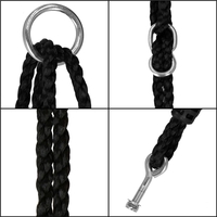 Leagan tip cuib Sersimo NS24, diametru 110cm, inaltime reglabila, pentru exterior, sarcina 150 kg, Albastru Negru