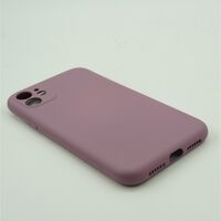 Husa protectie Vafy compatibila cu Samsung Galaxy A02S Liquid Silicone Case Mov