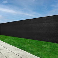 Plasa umbrire si intimitate pentru gard, 1.5m latime, 10m lungime, 140g densitate, negru