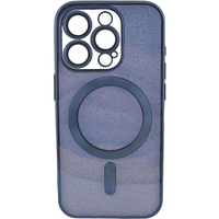 Husa de Protectie 2 in 1, Vafy, pentru Apple iPhone 15 Pro, Compatibila MagSafe, Magnetica, cu Protectie Lentila, din TPU, Albastru Marin