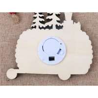 Ornament de Brad, Flippy, cu Lumini LED, din Lemn, Figurina Spargatorul de Nuci, Model Masina, Multicolor