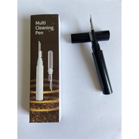Kit de Curatare Casti 3in1, Flippy, Multifunctional, din ABS, 10.6 x 1.3 x 1.3 cm, Negru