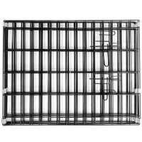 Tarc pentru animale de companie, din fier, forma configurabila, cu usa de acces, XXL, 120x120x60cm, negru