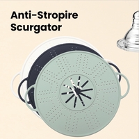 Capac Sita pentru Tigaie, Vafy, 28 inch, Capac din Silicon pentru Scuregere, Rezistent la Remperaturi ridicate, Anti-Stropire, Deflector de Ulei, Verde deschis