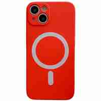Husa MagSafe pentru Apple iPhone 11, Silicon, Protectie pentru camera, Magnetica, Incarcare Wireless, Vafy, Rosu