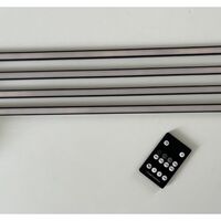 Set iluminare led pentru riflaje MDF, varianta II, 2 lampi x 1 metru, 520 lm, 5.6W, telecomanda