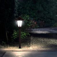 Lampa solara cu prindere in pamant, Flippy, inaltime 65 cm, Alb Rece