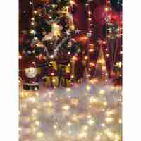 Instalatie Craciun, Tip Perdea, IP44, 8 m x 2 m, 960 LED-uri, Alb cald, 8 jocuri de lumini, Transformator, Interconectabila, Prelungitor 5 m inclus, Fir transparent, Interior/ Exterior, Vafy