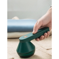Aparat Pentru Curatat Scame, Par Si Praf, Vafy, Pentru Diferite Tipuri De Material, Cu Lame Din Otel Inoxidabil, Incarcare Prin USB Type-C, Cu Perie De Curatare si Cablu USB Incluse, Verde, 135 x 75 mm