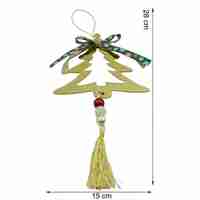 Ornament brad, Flippy, Brad, Auriu, Lucios, 15*28CM, Acril, Interior/ Exterior