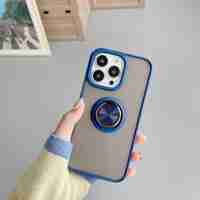 Husa de protectie Vafy compatibila cu Apple iPhone 13 Mini,Defender cu prindere inel,Albastru