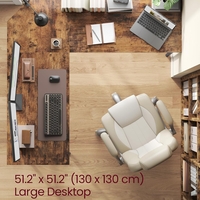 VASAGLE Birou de colt in forma de L, cu 2 rafturi de depozitare, 130x130x76 cm, industrial, maro rustic