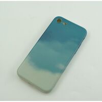 Husa protectie Vafy compatibila cu Apple iPhone 12 Pro Tpu Ombre, Verde/Alb