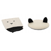 Taburet pentru copii, pliabil cu spatiu depozitare, 80kg, 28×34 cm, bej