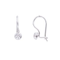 Cercei Argint 925 Tortita cu Zirconiu, 2.08 g
