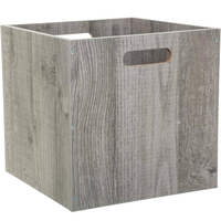 Cutie depozitare 5Five din lemn MDF, pentru raft, 30x30x30 cm, gri