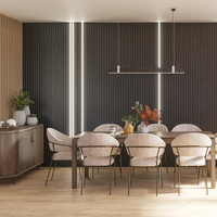 Riflaj perete despartitor MDF, LDA PREMIUM, Stejar Saragossa, 275x58 cm