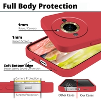 Husa de Protectie, Vafy, pentru Realme 11 Pro Plus, Liquid Silicone, cu Microfibra pe Interior, Protectie Antisoc, Compatibil Incarcare Wireless, Rosu
