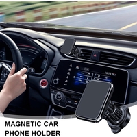 Suport Auto pentru Telefon, Flippy, MagSafe, cu Magnet, Prindere Grila de Ventilatie, Detalii Fine, Rotativ 360 de Grade, Plastic Magnet Silicon, 5.1x3.9 cm, Negru