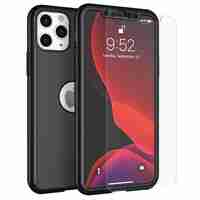 Husa de protectie Vafy pentru Oppo A5/A9 2020 Full Cover 360 Negru cu Folie de protectie inclusa