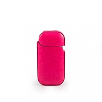 Husa Vafy pentru IQOS 2.4 Plus, Capac de Protectie, Anti Soc si Zgarieturi, din Piele Ecologica, 43 g, 12 x 6 x 2.5 cm, Roz