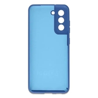 Husa protectie Vafy pentru Samsung S21 FE Liquid Silicone Albastru Inchis