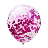 Set 10 Baloane din Latex, Flippy, Model Party Confetti, 5 x Confetti, 5 x Roz, 25 cm, 2.2g