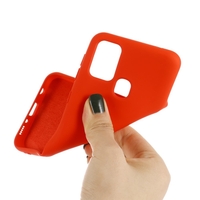 Husa protectie Vafy compatibila cu Samsung Galaxy A21S Liquid Silicone Case Rosu