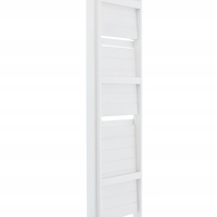 Biblioteca pliabila din lemn, 3 rafturi, 42x109x39 cm, alb