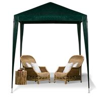 Pavilion gradina 200x200x240 cm, structura metalica, acoperis PE 90g/mp, verde