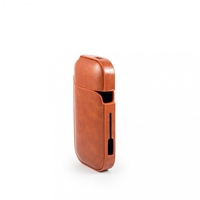 Husa Vafy pentru IQOS 2.4 Plus, Capac de Protectie, Anti Soc si Zgarieturi, din Piele Ecologica, 43 g, 12 x 6 x 2.5 cm, Portocaliu