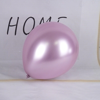 Set 12 Baloane, Flippy, din Latex Chrome, 13 cm, Mov Deschis