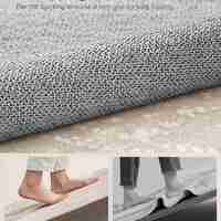 SONGMICS Covor decorativ antiderapant, stil boho, lavabil la masina, 80×150 cm, bej cappuccino