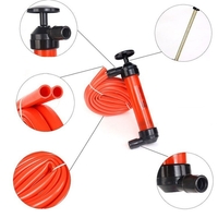 Pompa Manuala pentru Combustibil, Flippy, Pompa pentru Lichide, din Plastic Rezistent, Debit 5L per minut, 23 × 20 × 3 cm, 380 gr, Rosu