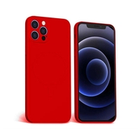 Husa protectie Vafy compatibila cu Apple iPhone 12 Mag Safe Silicone Rosu