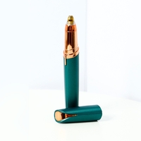 Trimmer Facial, Flippy, pentru Sprancene, Incarcare USB, 1.5 x 13 cm, din ABS, Verde