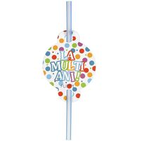 Set 10 Paie, Flippy, Colectia LA MULTI ANI, 27 x 7 cm, din Carton/Plastic, Multicolor