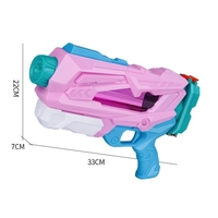 Pistol cu Apa pentru Copii, Rezervor, Pentru Piscina/Plaja, Flippy, 6ani+, Quick Fill, Roz, 600ML