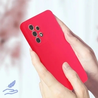 Husa protectie Vafy pentru Samsung A53 5G Liquid Silicone Roz Fuchsia/Roz