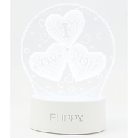 Lampa LED decorativa, Flippy, 3D, cu text 