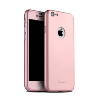 Husa Apple iPhone 6/6S Plus IPAKY Full Cover 360 Roz Auriu + Folie Cadou