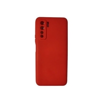 Husa protectie Vafy compatibila cu Huawei P40 Lite 5G Liquid Silicone Case Rosu
