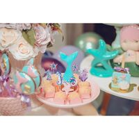 Set 6 Props-uri pentru Prajituri Sirena, Flippy, Colectia Mermaid, Multicolor