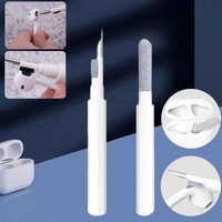 Kit de Curatare Casti 3in1, Flippy, Multifunctional, din ABS, 10.6 x 1.3 x 1.3 cm, Alb
