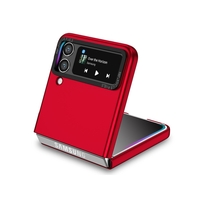 Husa de Protectie, Vafy, pentru Samsung Galaxy Z Flip 5, din PC, cu Pliere Tridimensionala, Multifunctionala, Rosie