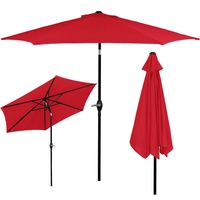 Umbrela terasa gradina, cu manivela si inclinare, diametru 250cm, Rosu