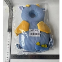 Perna tip Rucsac pentru Protectia Capului, Vafy, Tetiera tip Dragon, pentru Bebelusi, Design tip Plasa, 33x6x19 cm, 180 g, Albastru